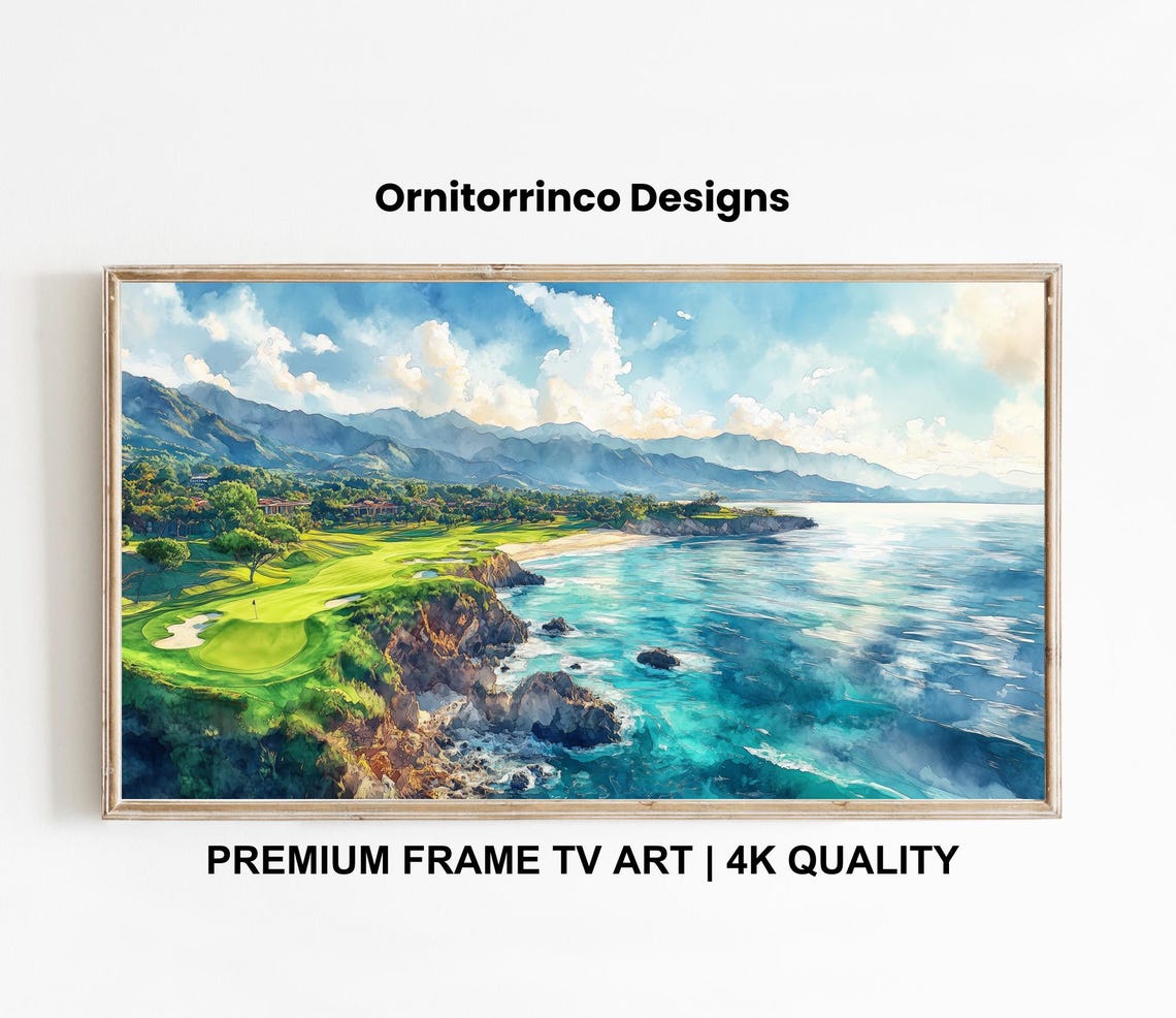 Golf Frame Tv Art 4k Frame Tv Art Spring Frame Tv Art Sports Tv Art Golf Course Landscape Art Tv314 - Image 3