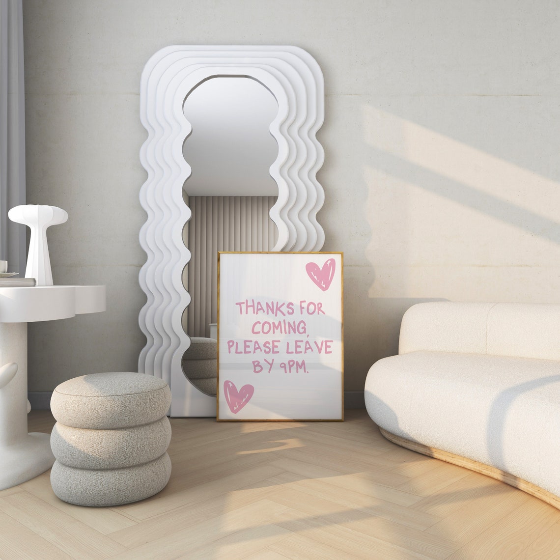Thanks For Coming Please Leave By 9pm Funny House Wall Art Print - Image 2