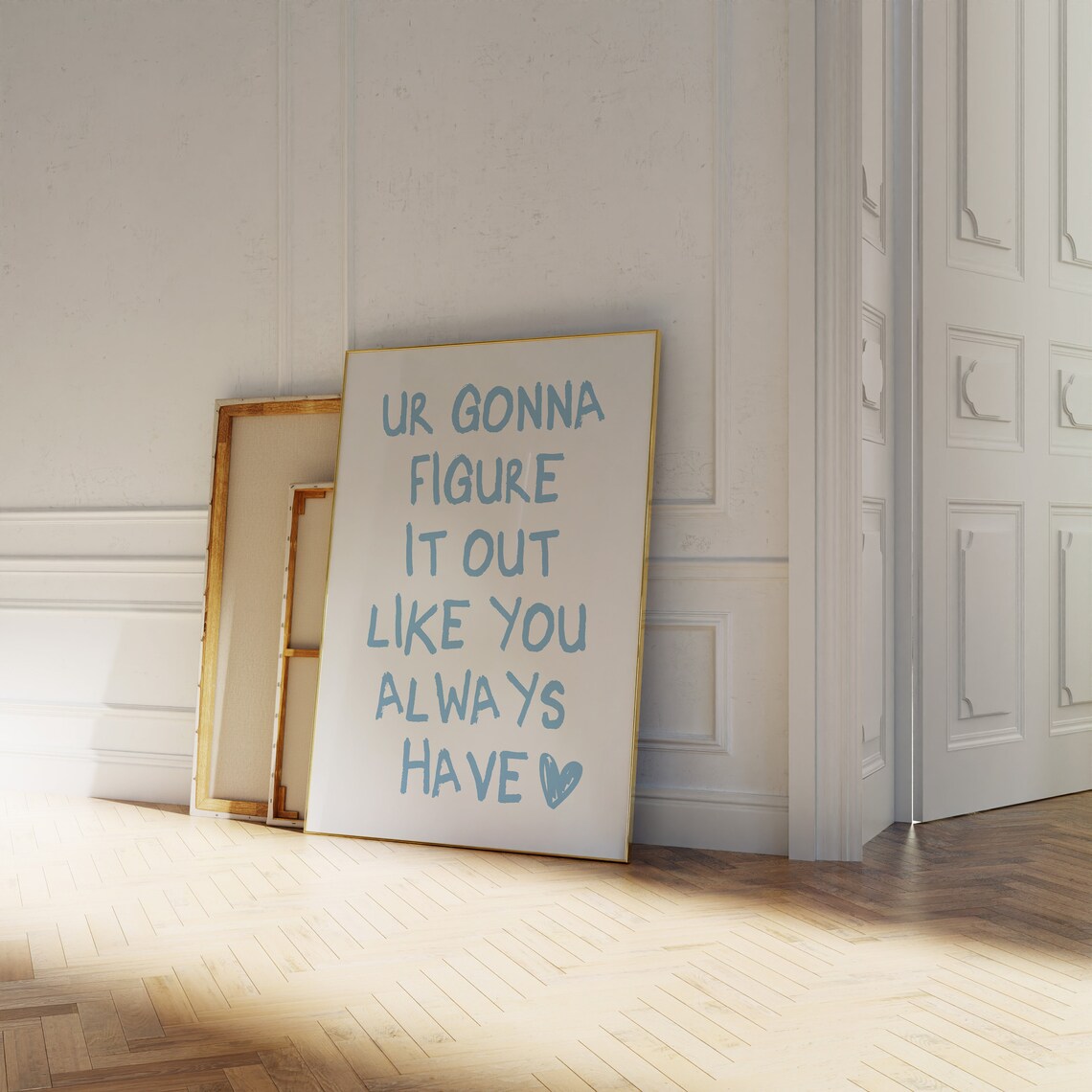 Ur Gonna Figure It Out Blue Affirmation Poster - Image 4