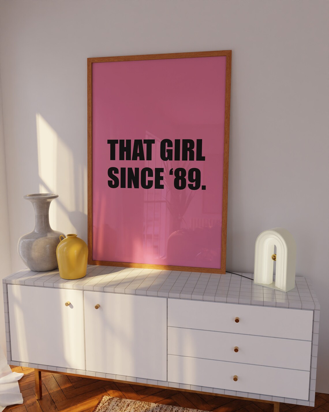 That Girl It Girl Pink Aesthetic Poster Print - Image 5