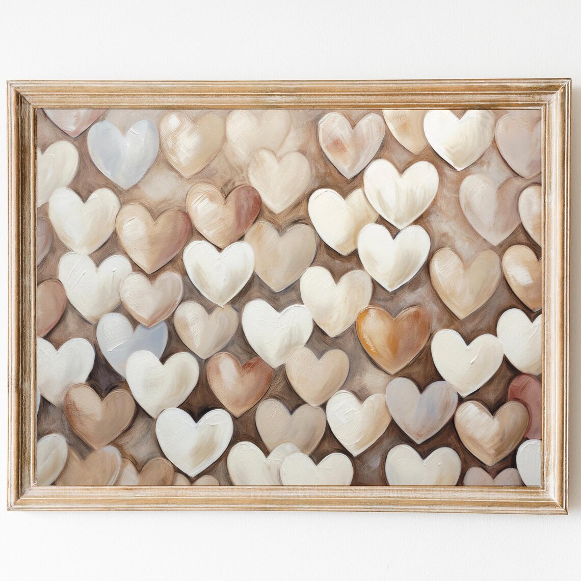 Vintage Valentines Day Romantic Heart Art Print