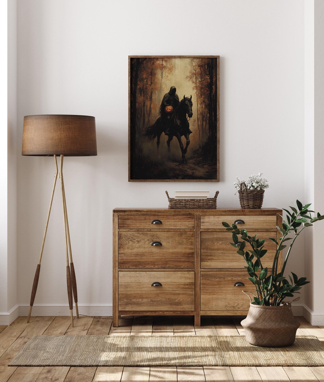 Headless Horseman Halloween Gothic Art Print - Image 3