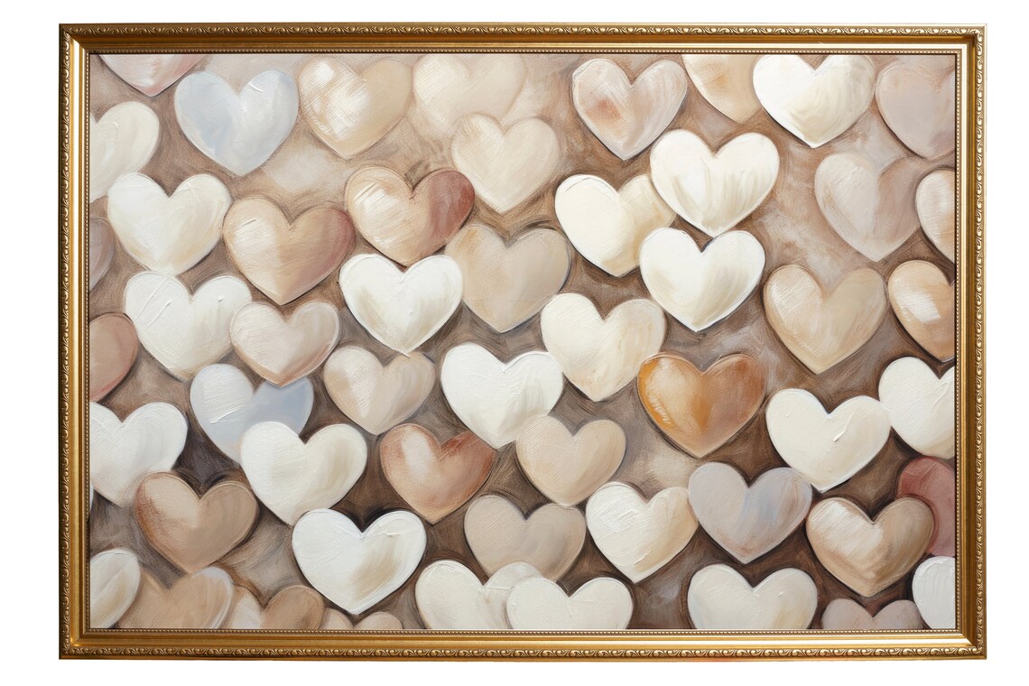 Vintage Valentines Day Romantic Heart Art Print - Image 2