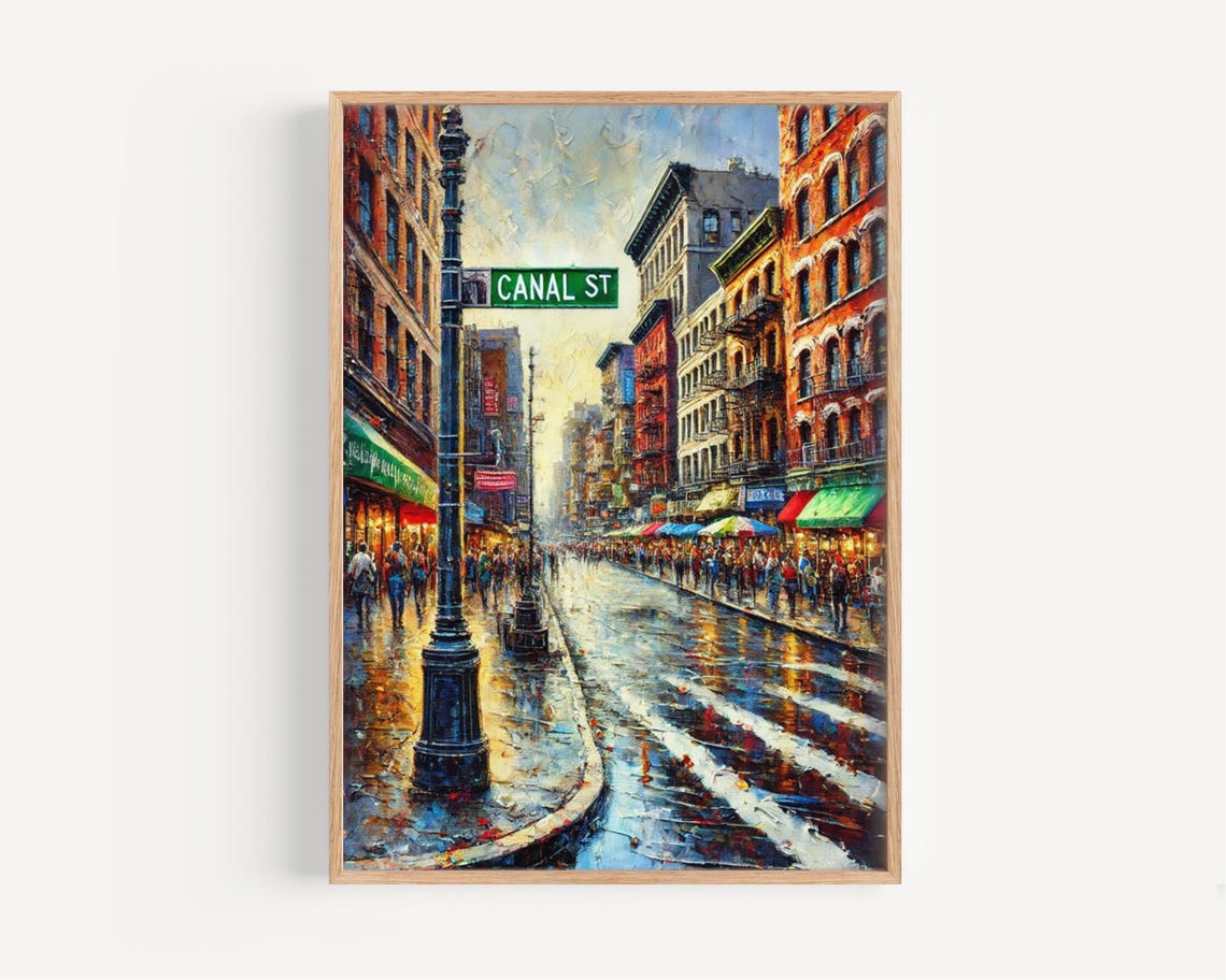 Canal Street Manhattan Travel Poster