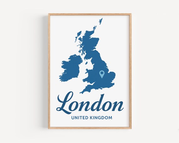 London Street Sign Travel Poster, United Kingdom
