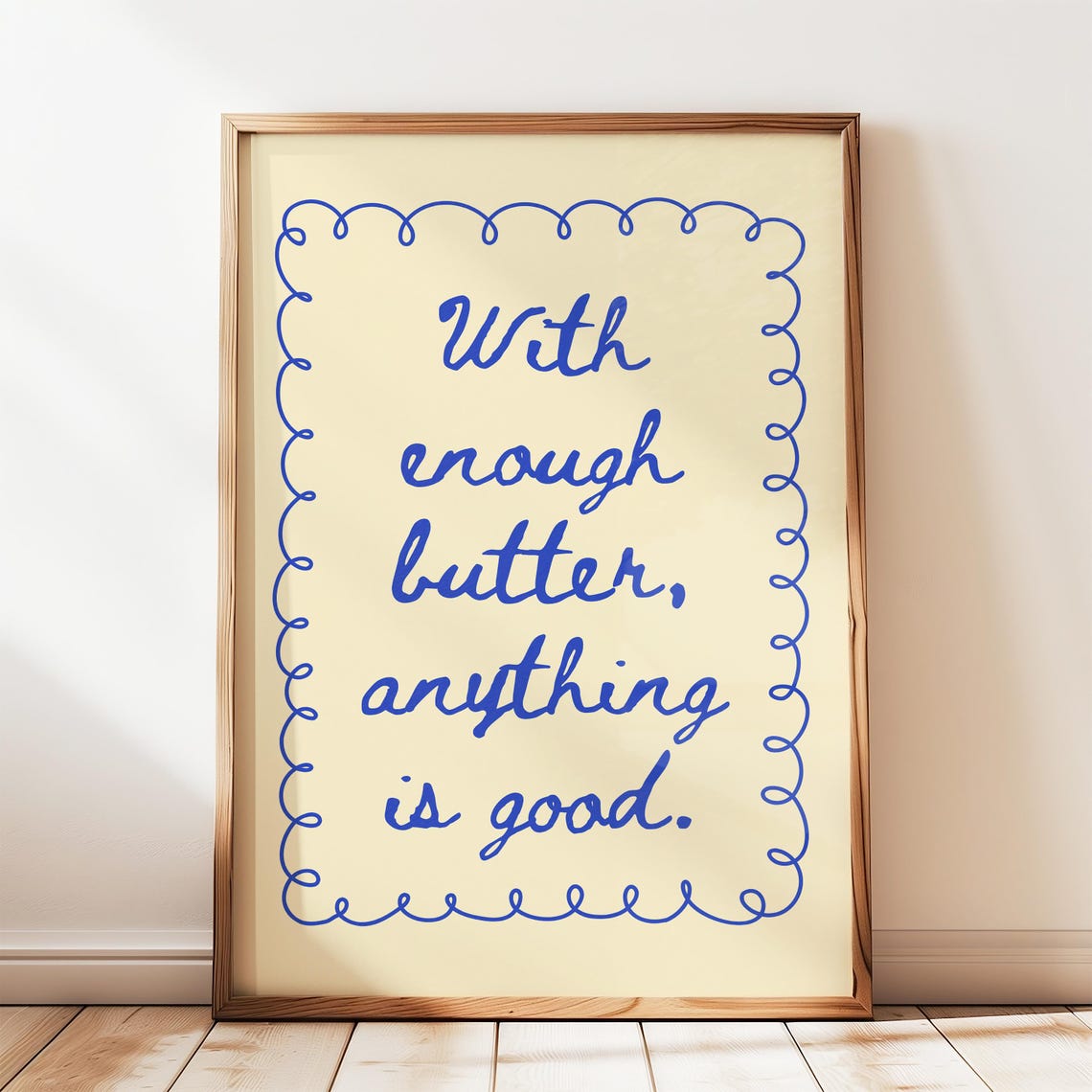 Butter Art Print, Trendy Kitchen Decor
