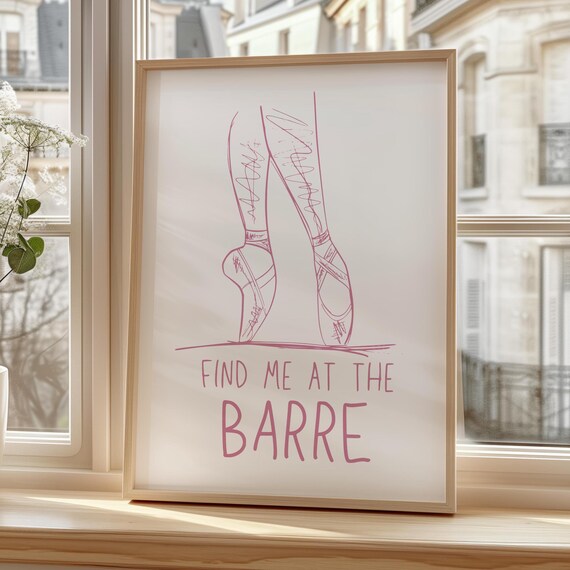 Inspirational Dance Quote Poster, Ballet Studio Decor