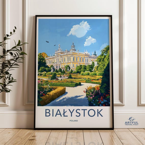Bialystok Poland Wall Art Print European Architecture Poster Scenic Landscape Artwork Historic Cityscape Decor For Home Office