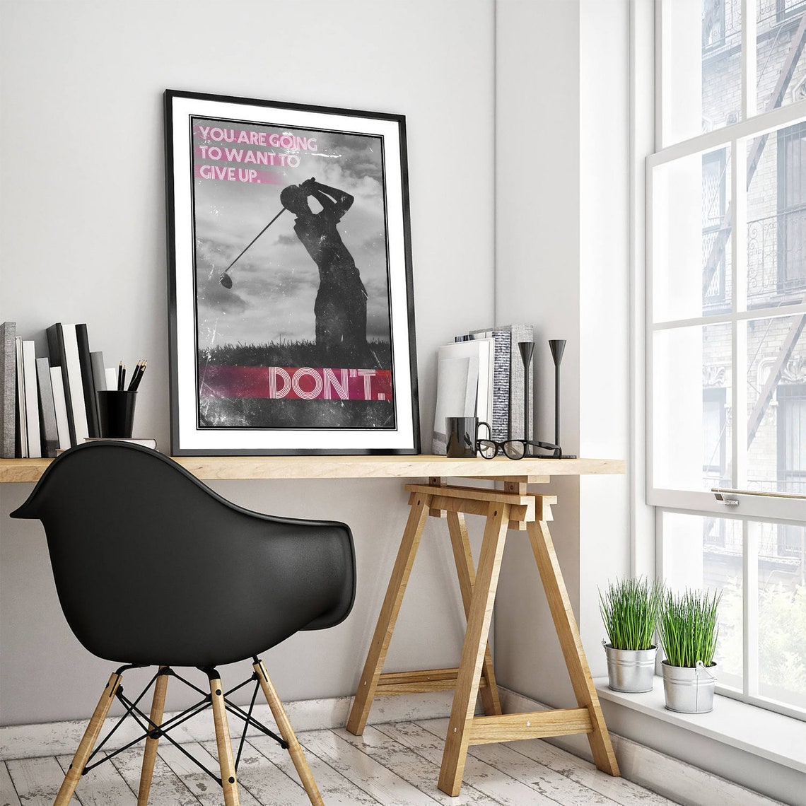 Golf Motivational You Are Going To Want To Give Up Do Not Quit Poster - Image 3