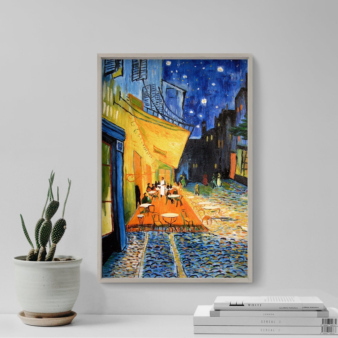 Vincent Van Gogh Cafe Terrace At Night 1888 Classic Art Poster - Image 4