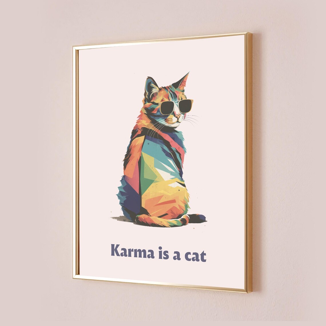 Karma Is A Cat Taylor-Inspired Quote Poster