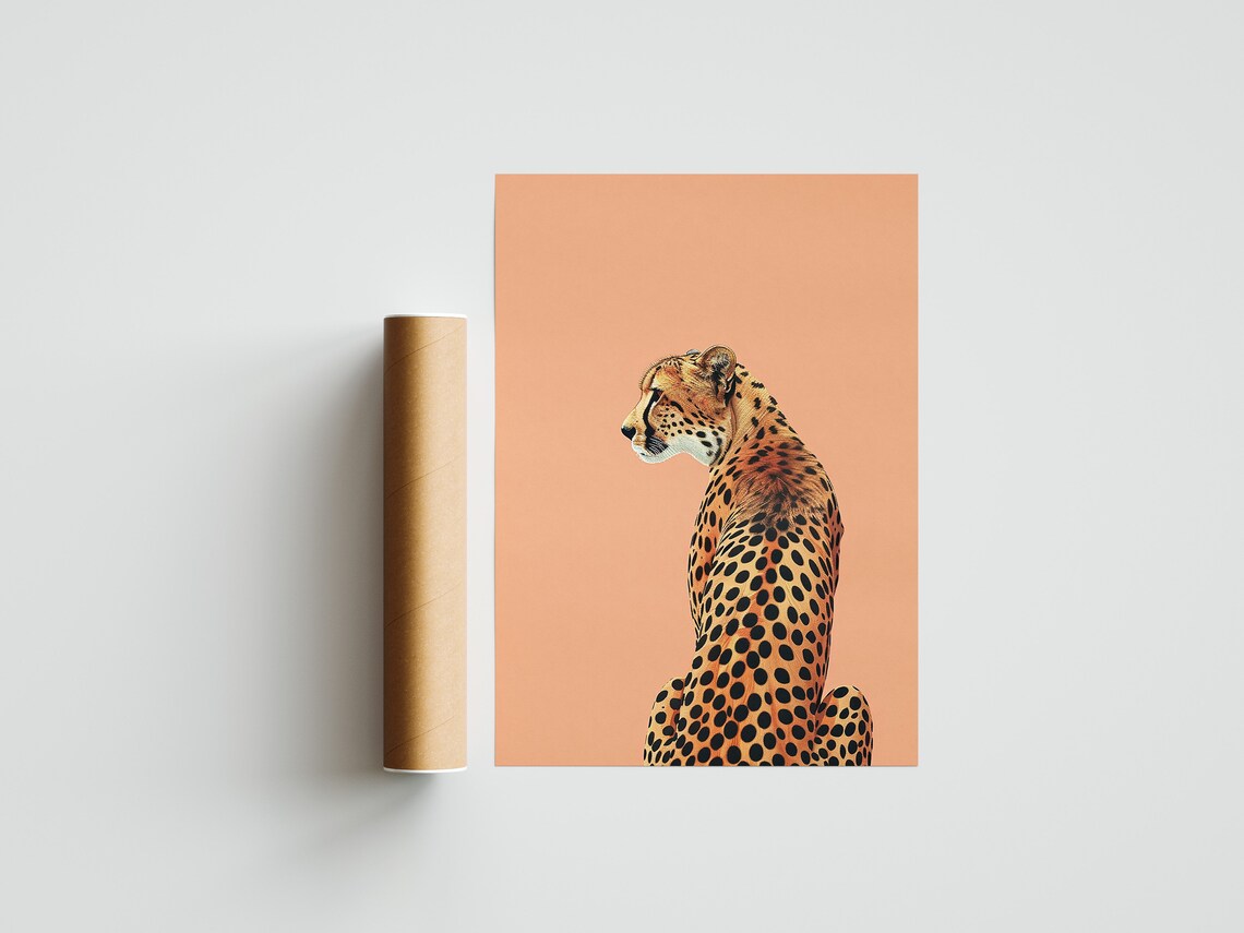Cheetah Print, Boho Wild Animal Illustration - Image 3