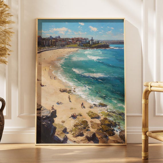 Bondi Beach Art Australia Coastal Impressionist Painting