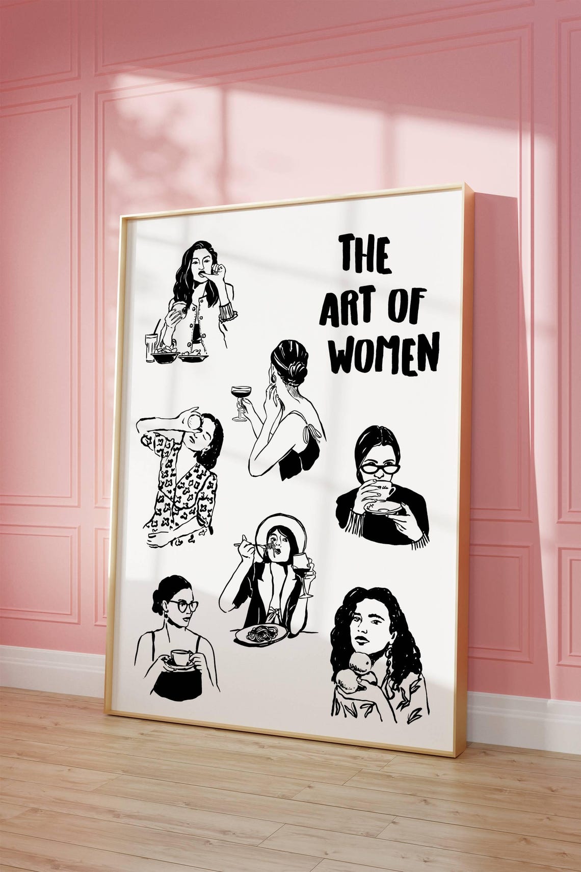 Art Of Women Print Aesthetic Home Wall Decor Trendy Wall Art Exhibition French Poster Trendy Vintage Retro Print Exhibition Wall Art