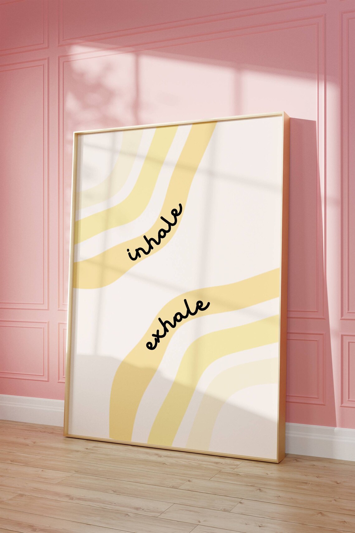 Inhale Exhale Anxiety Technique Art Print