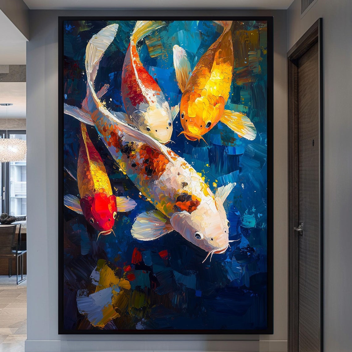 Print Wall Art Home Decor Fish Decor Office Decor Framed Artwork Large Print Fisher Decor Fish Print Fish Poster