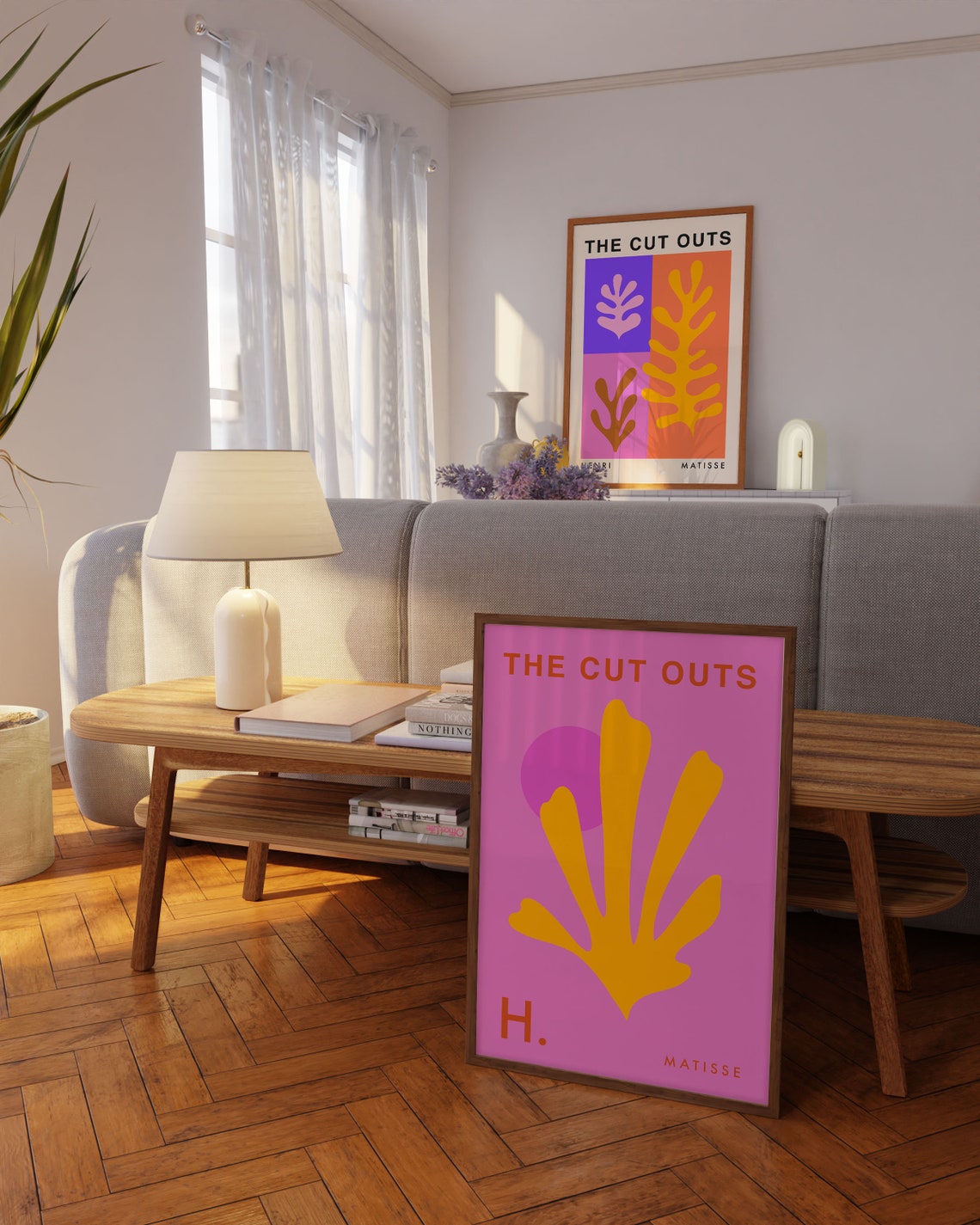 Henri Matisse The Cut Outs Pink Yellow Bold Leaf Exhibition Poster - Image 3