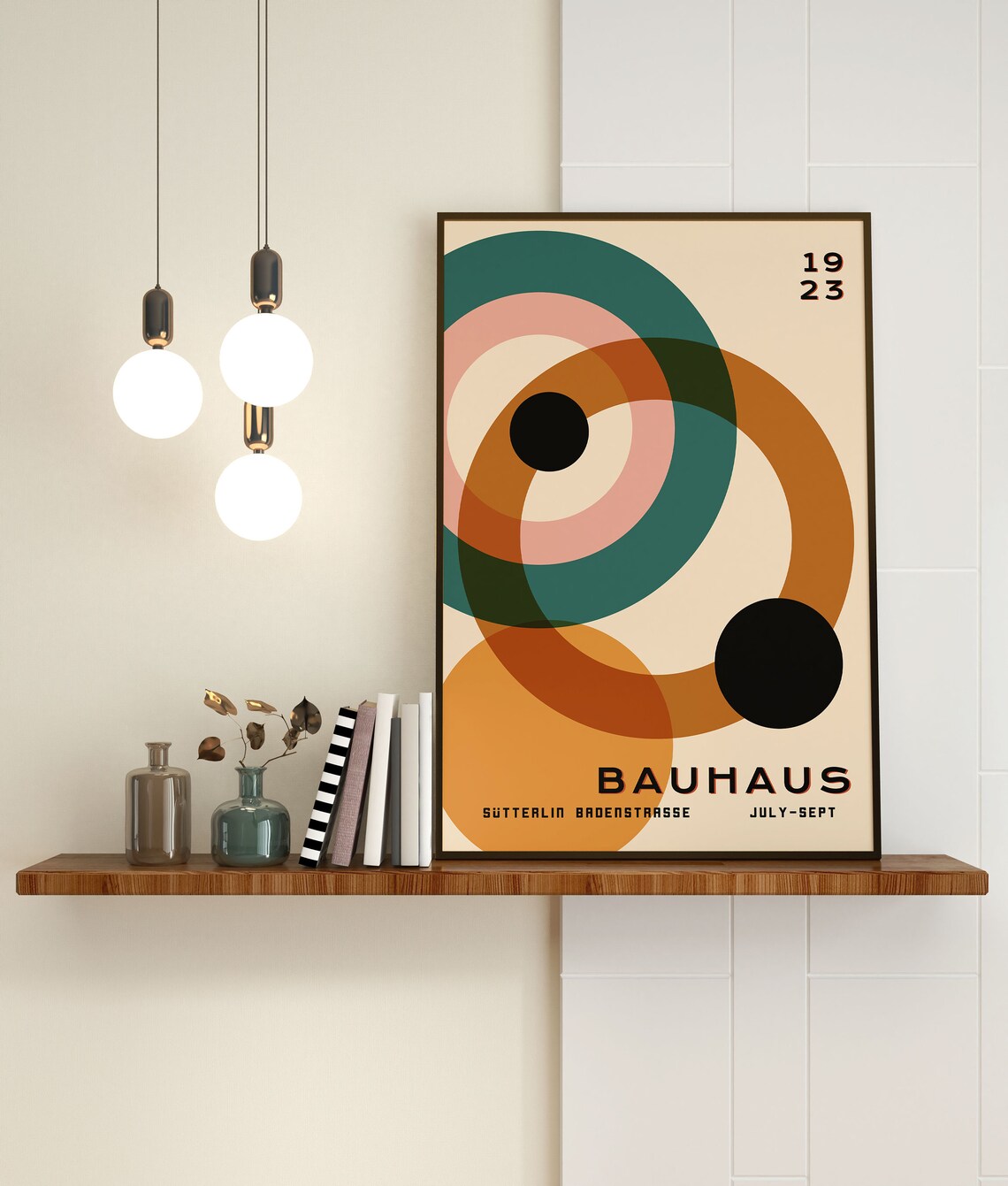 Bauhaus Retro Art Print, Vintage Mid Century Modern - Image 2