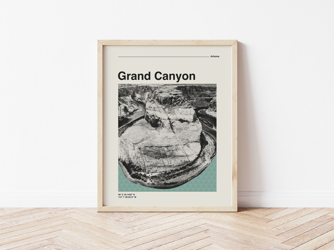Grand Canyon National Park Retro Travel Poster, Arizona - Image 3