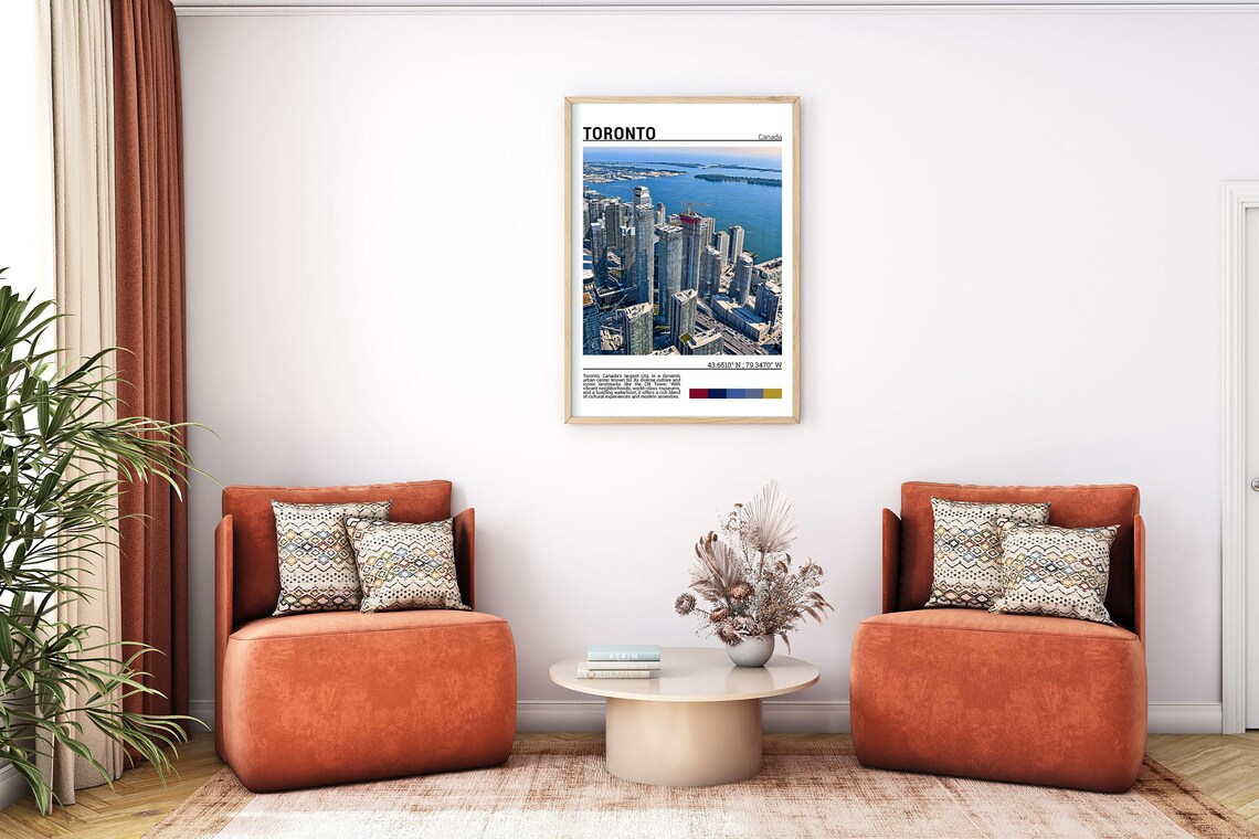 Toronto Canada Downtown Skyline Lake Ontario Harbor Travel Poster - Image 7