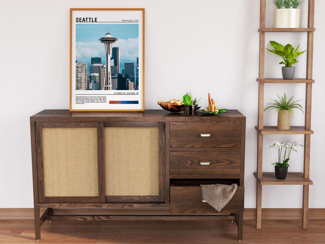 Seattle Washington Space Needle Downtown Skyline Photo Poster - Image 6