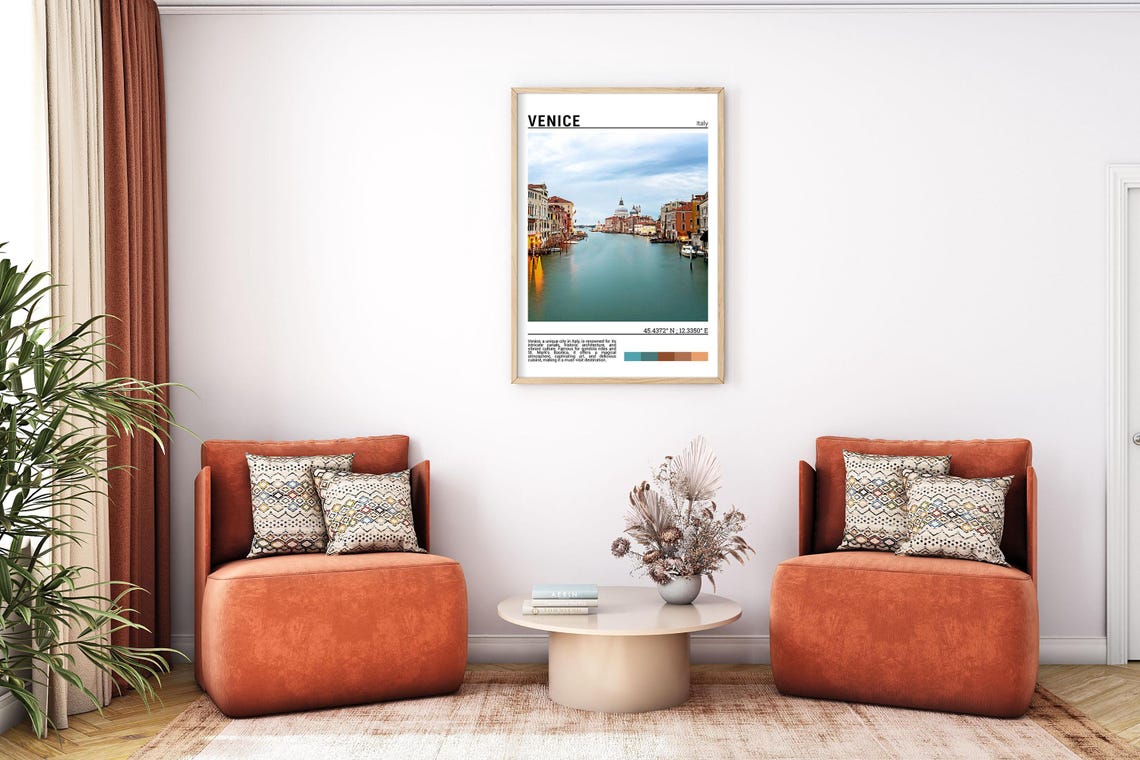 Venice Italy Grand Canal and Salute Dome Waterfront Photo Poster - Image 7