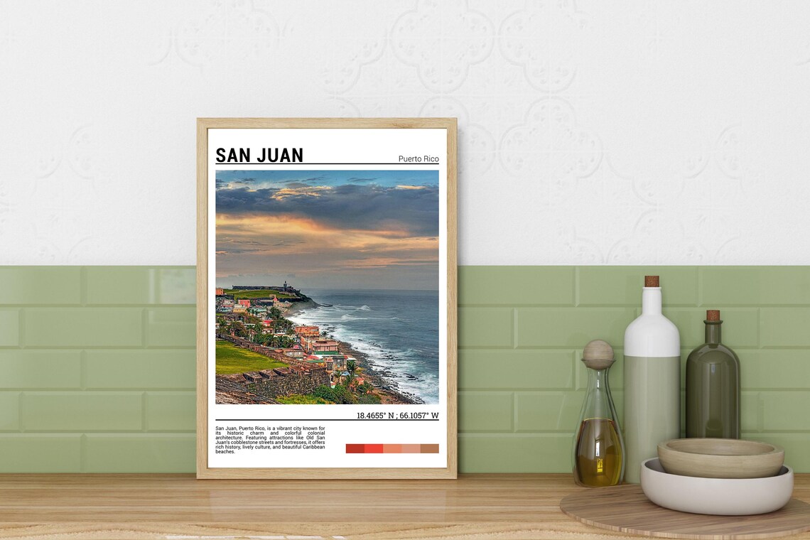 San Juan Print San Juan Poster San Juan Travel Poster San Juan Print San Juan Art San Juancaribbean - Image 3