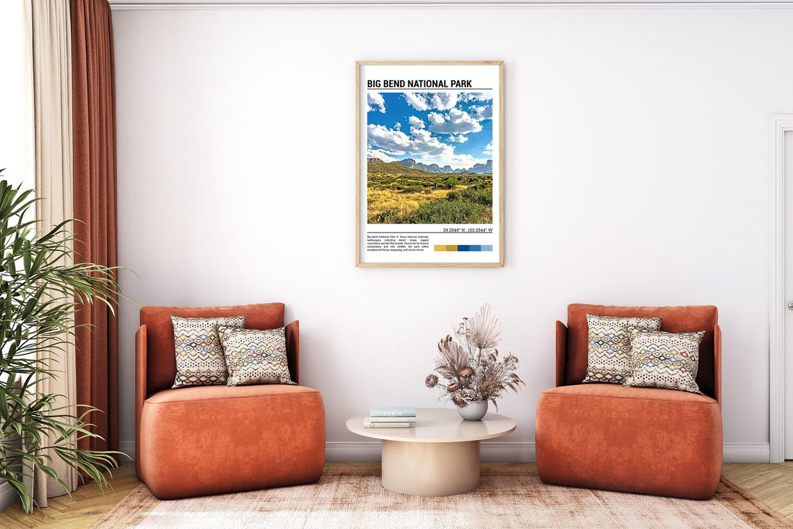 Big Bend National Park Texas Rugged Desert Mountains View Poster - Image 7