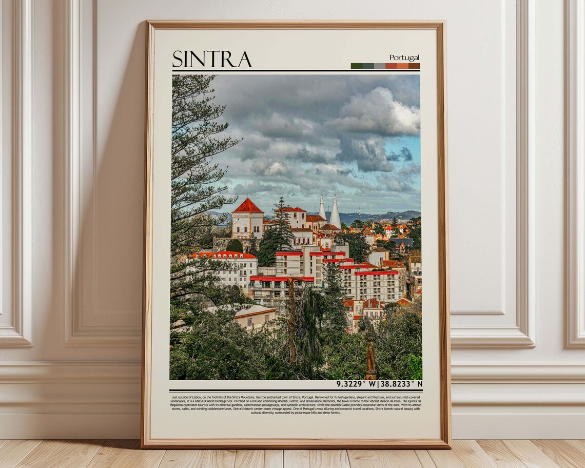 Sintra Portugal Gift Travel Poster