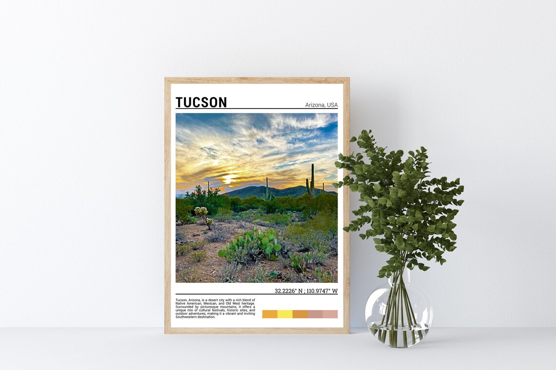 Tucson Travel Poster Print, Arizona Wall Art - Image 4
