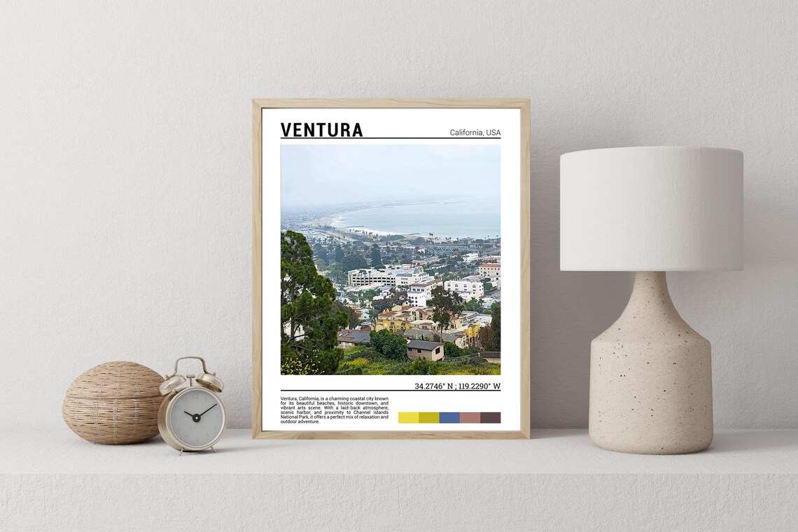 Ventura California Travel Poster Art Print - Image 2