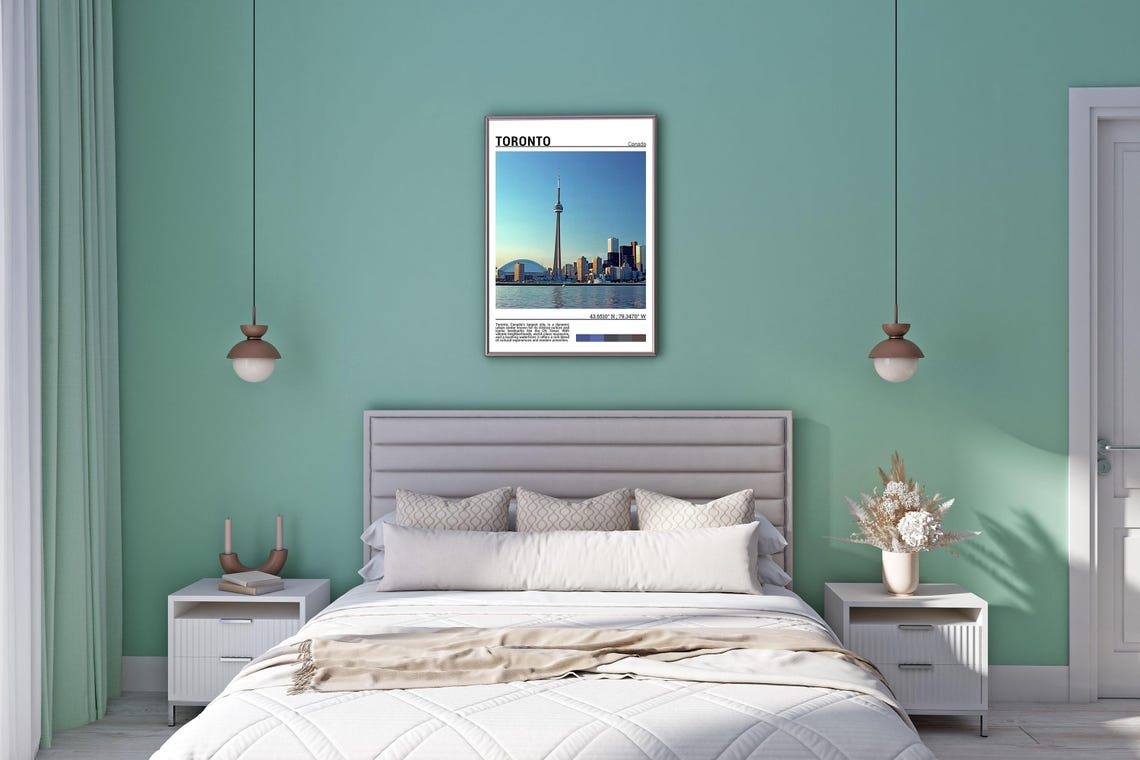 Toronto Canada CN Tower Skyline Lake Ontario Waterfront Travel Poster - Image 5