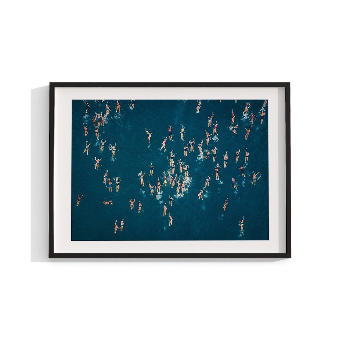 Abstract Swimming Wall Art, Ocean Photography Art Print