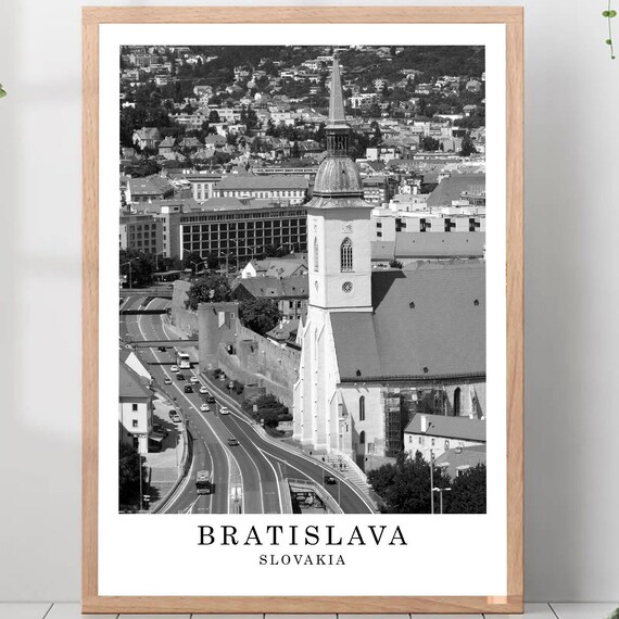 Bratislava St Martins Cathedral And City Walls Travel Poster Slovakia