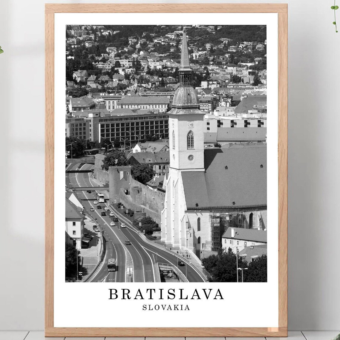 Bratislava St Martins Cathedral And City Walls Travel Poster Slovakia