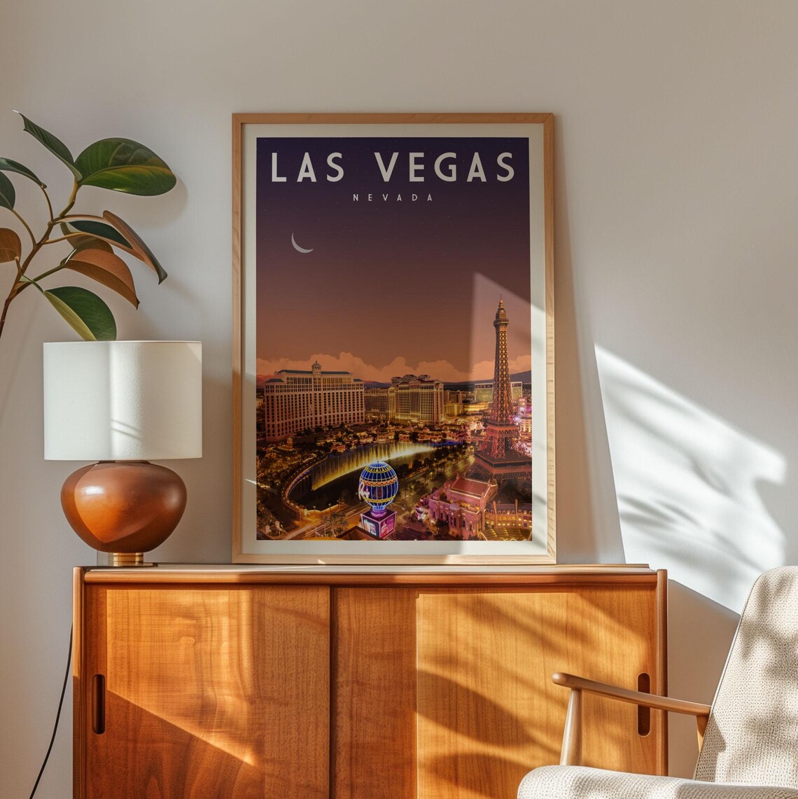 Las Vegas Vintage Nevada Travel Poster Print