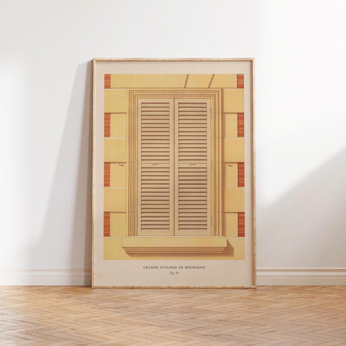 Vintage French Architecture Poster, Travel Art Print