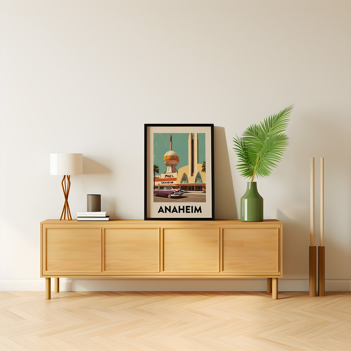 Anaheim Vintage Travel Poster, California Art Print - Image 3