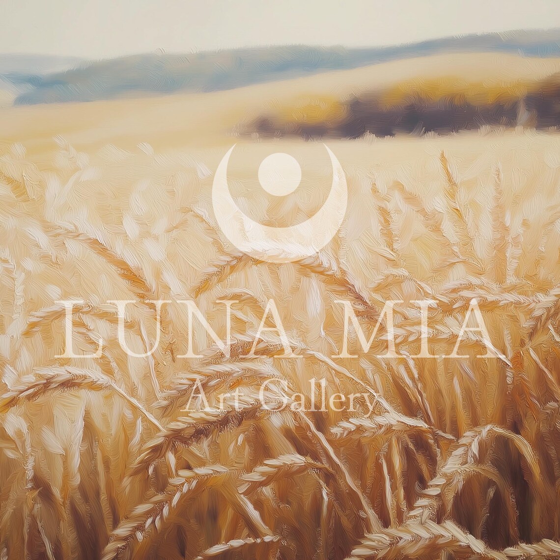 Golden Wheat Field Close Up Warm Summer Farmhouse Landscape Poster - Image 5