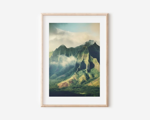 Hawaiian Landscape Photography Tropical Island Print Vibrant Nature Wall Art Exotic Coastal Decor Fine Art Hawaiian Picture