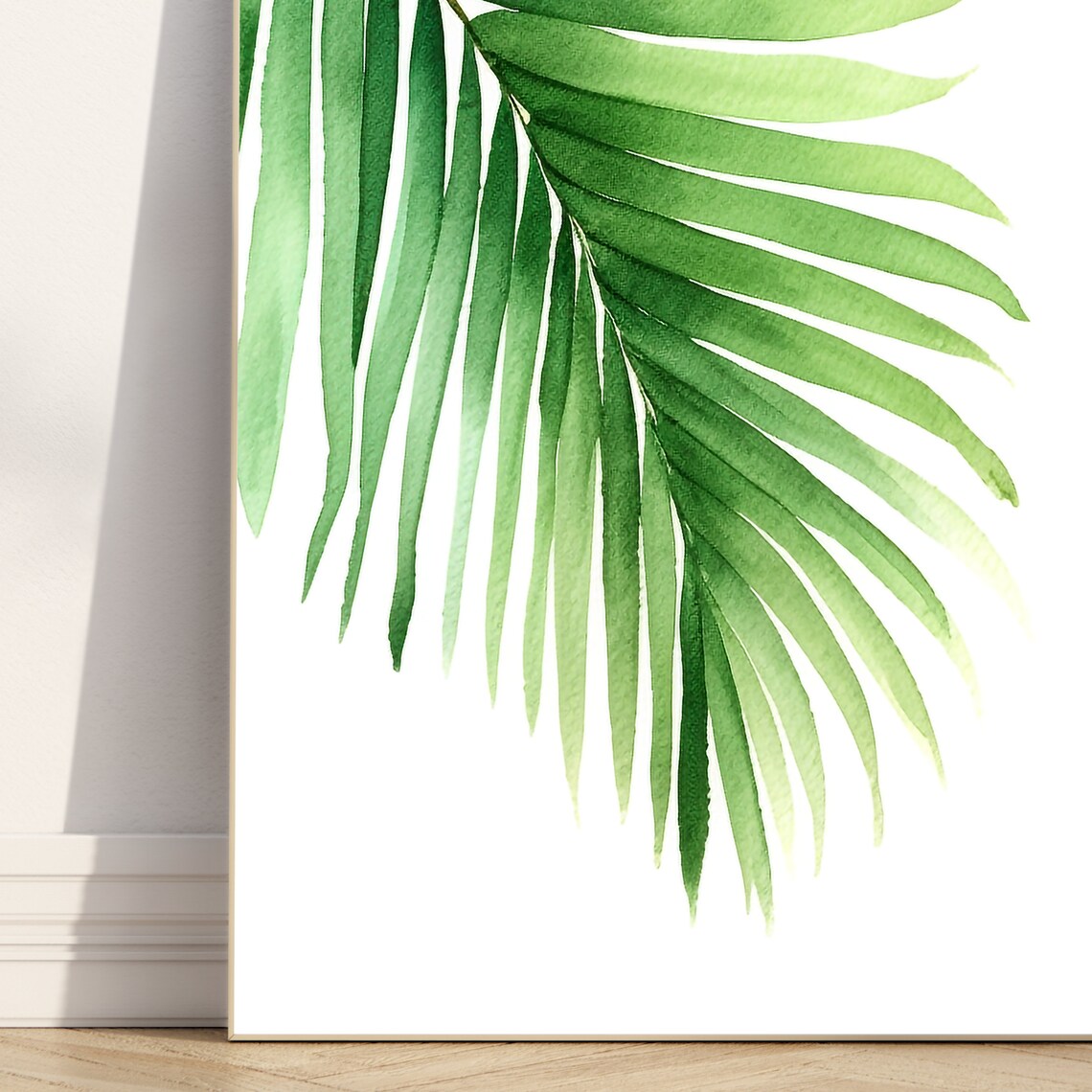 Watercolor Palm Frond Art Print, Bohemian Tropical - Image 3