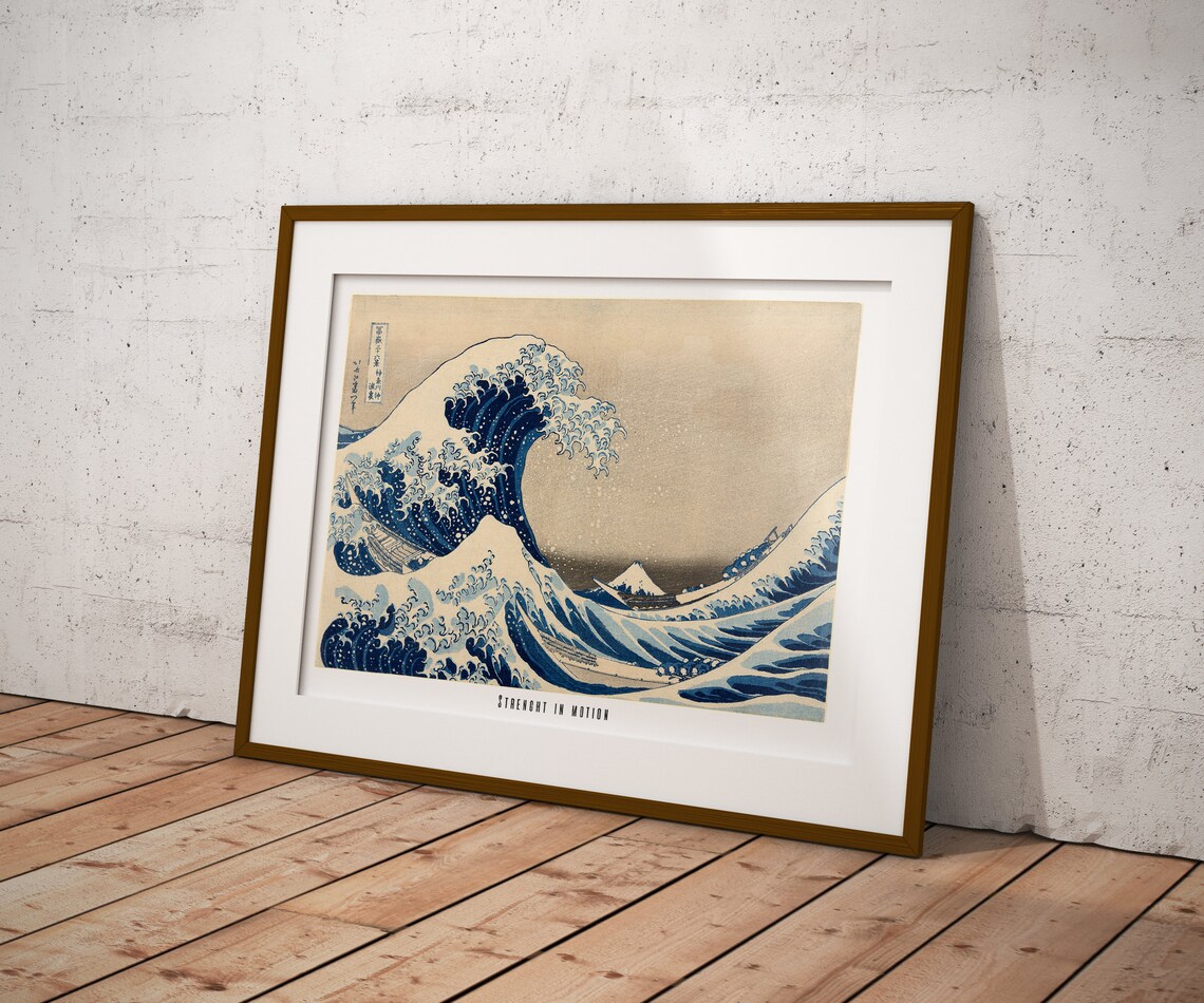 The Great Wave by Hokusai, Classic Japanese Art Print - Image 4