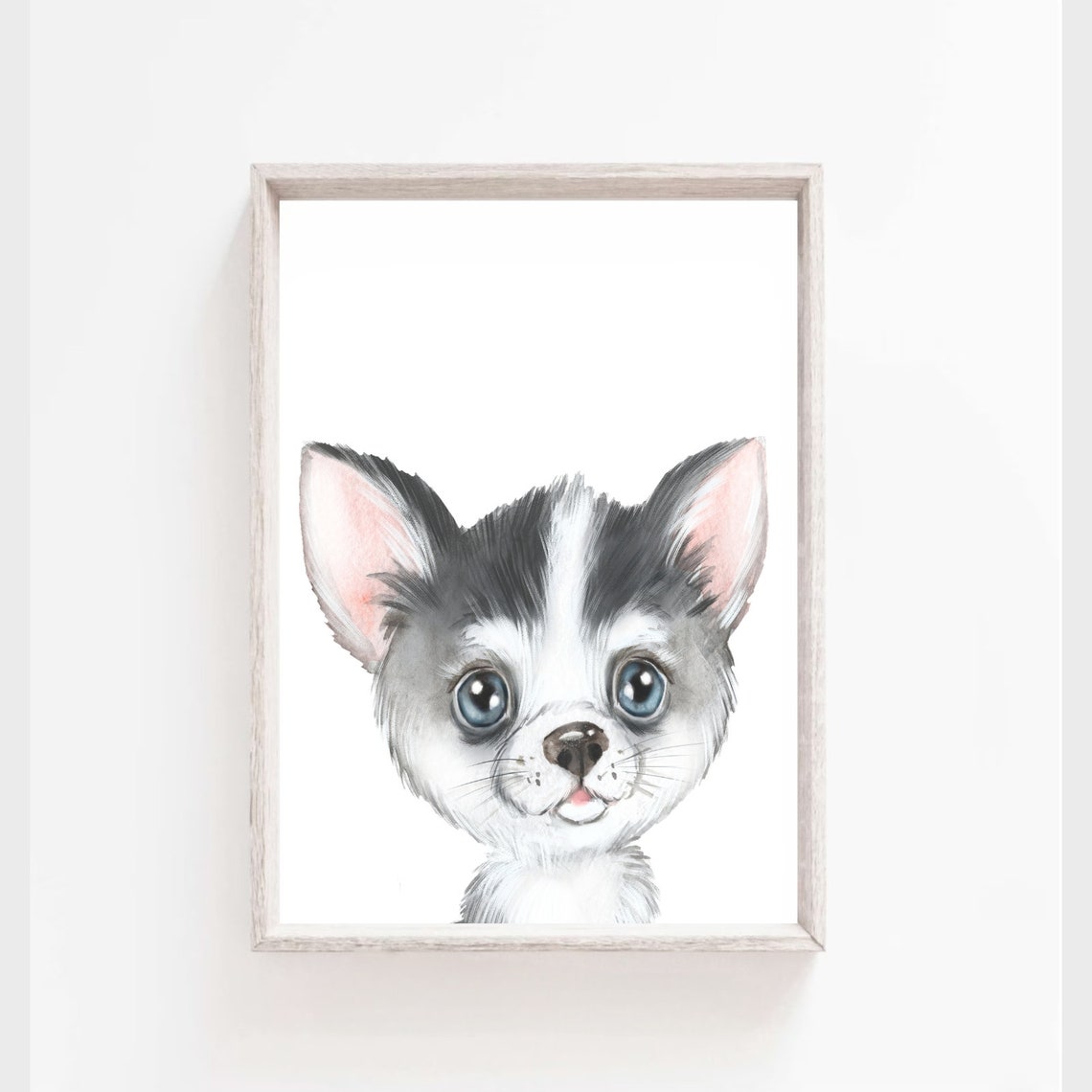 Puppy Wall Art Dog Print Dog Nursery Decor Watercolor Dog Poster Large Poster Dog Puppy Art Kids Room Decor