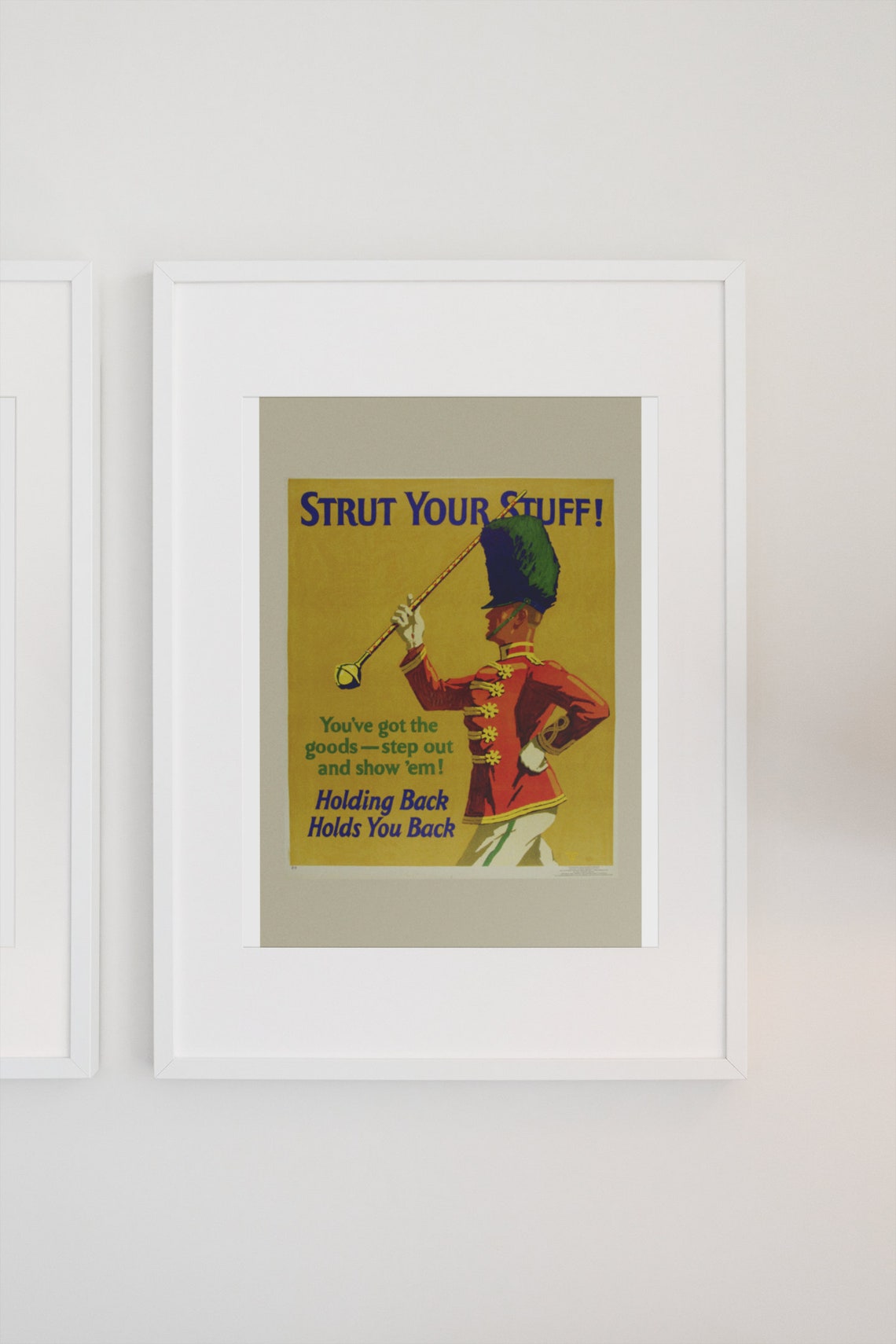 Strut Your Stuff Drum Major 1920s Vintage Motivational Poster - Image 3