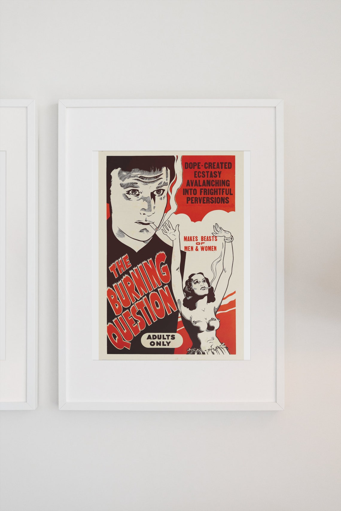 The Burning Question 1940s Reefer Madness Exploitation Movie Poster - Image 3