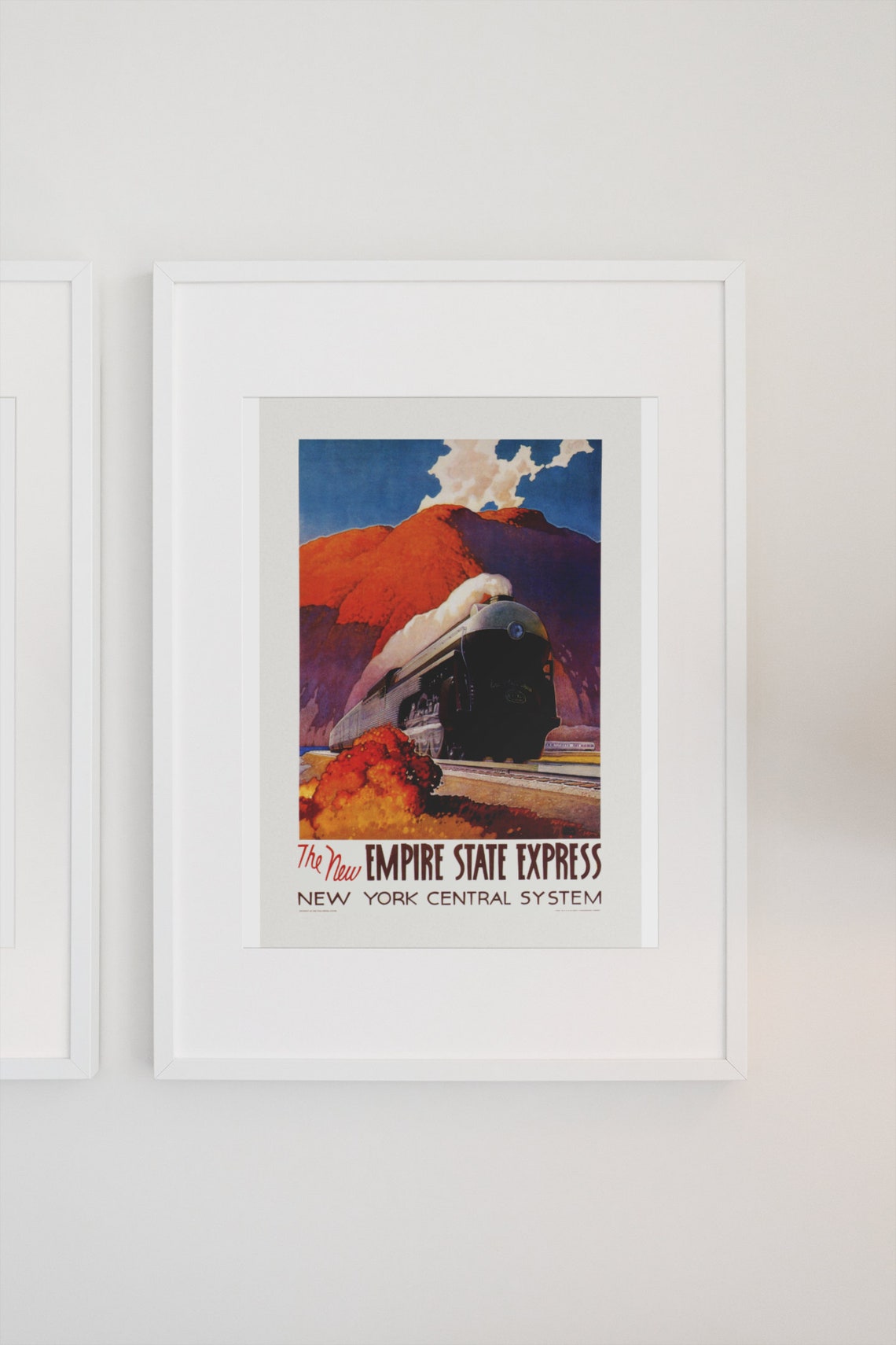 The New Empire State Express New York Central Streamlined Poster - Image 3