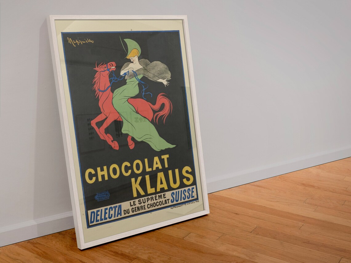 Cappiello Chocolat Klaus Vintage French Chocolate Art Poster - Image 4