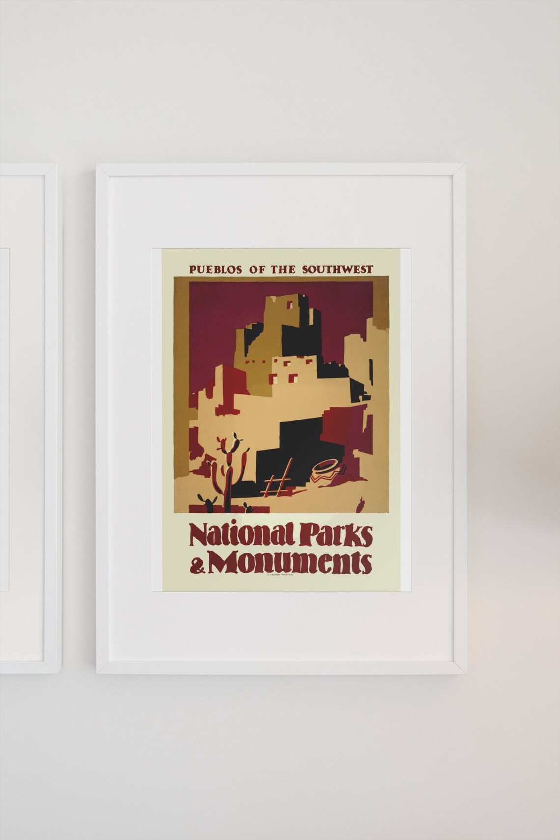 Pueblos of the Southwest National Parks and Monuments WPA Poster - Image 3