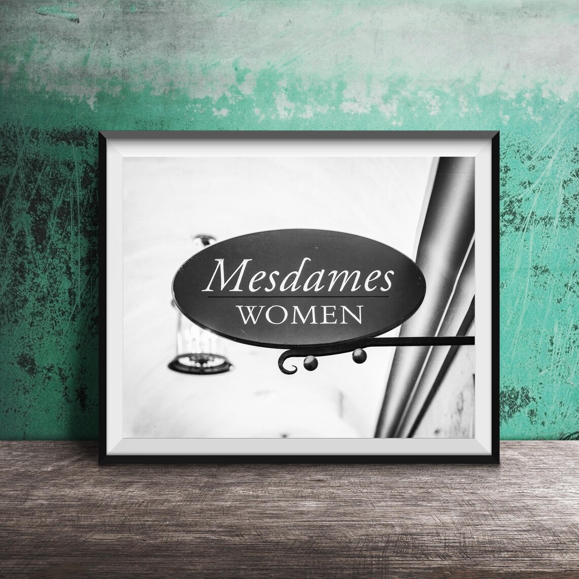 Mesdames Women French Restroom Hanging Sign Elegant Photo Poster - Image 2