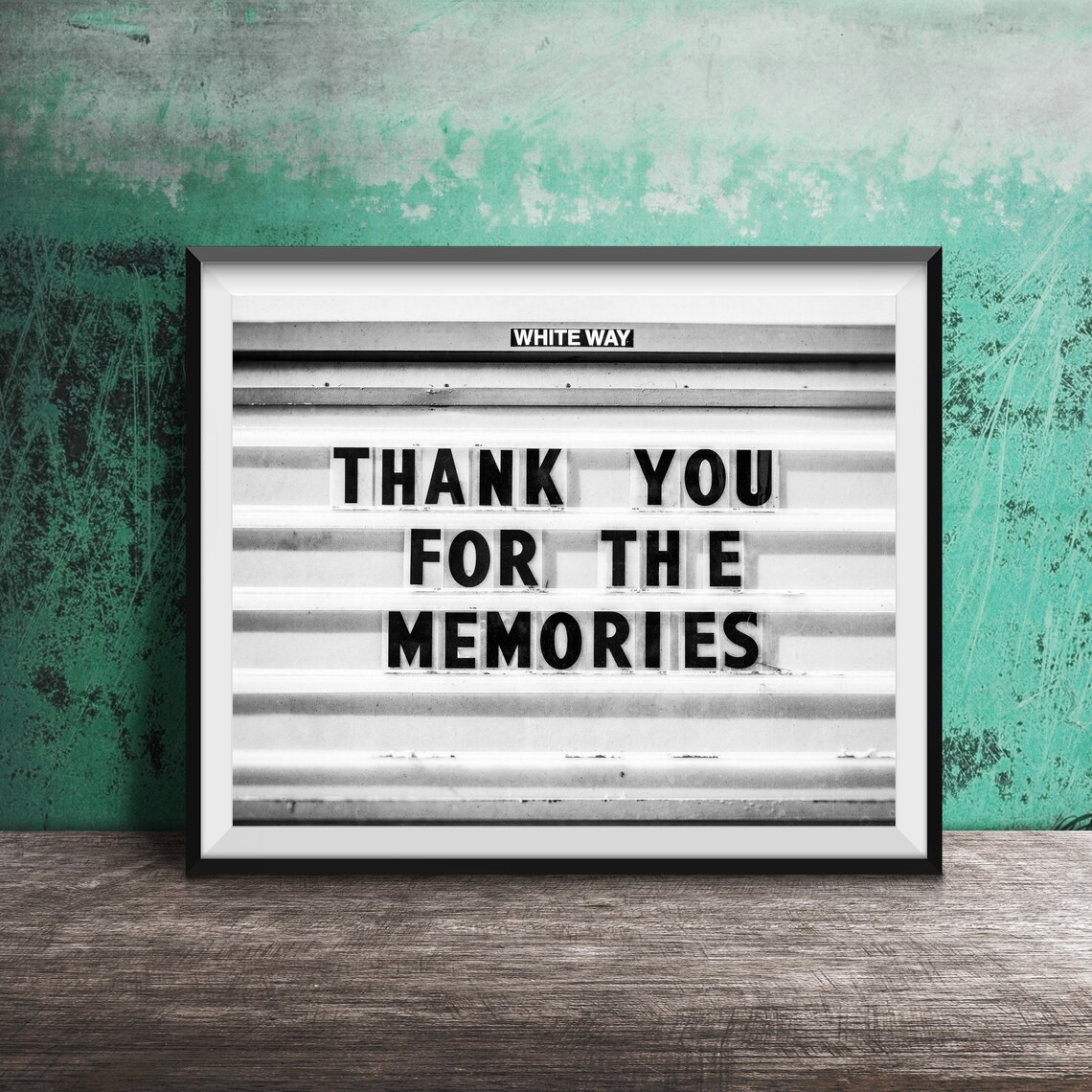 Thank You For The Memories Wall Art Print, Hallway Decor - Image 2